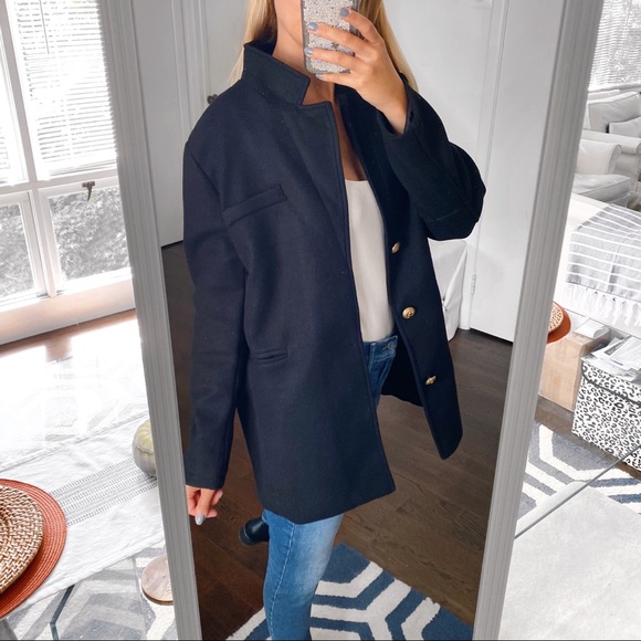 🖤 ELEGANT CONTEMPORARY BLACK COAT! - Picture 4 of 12